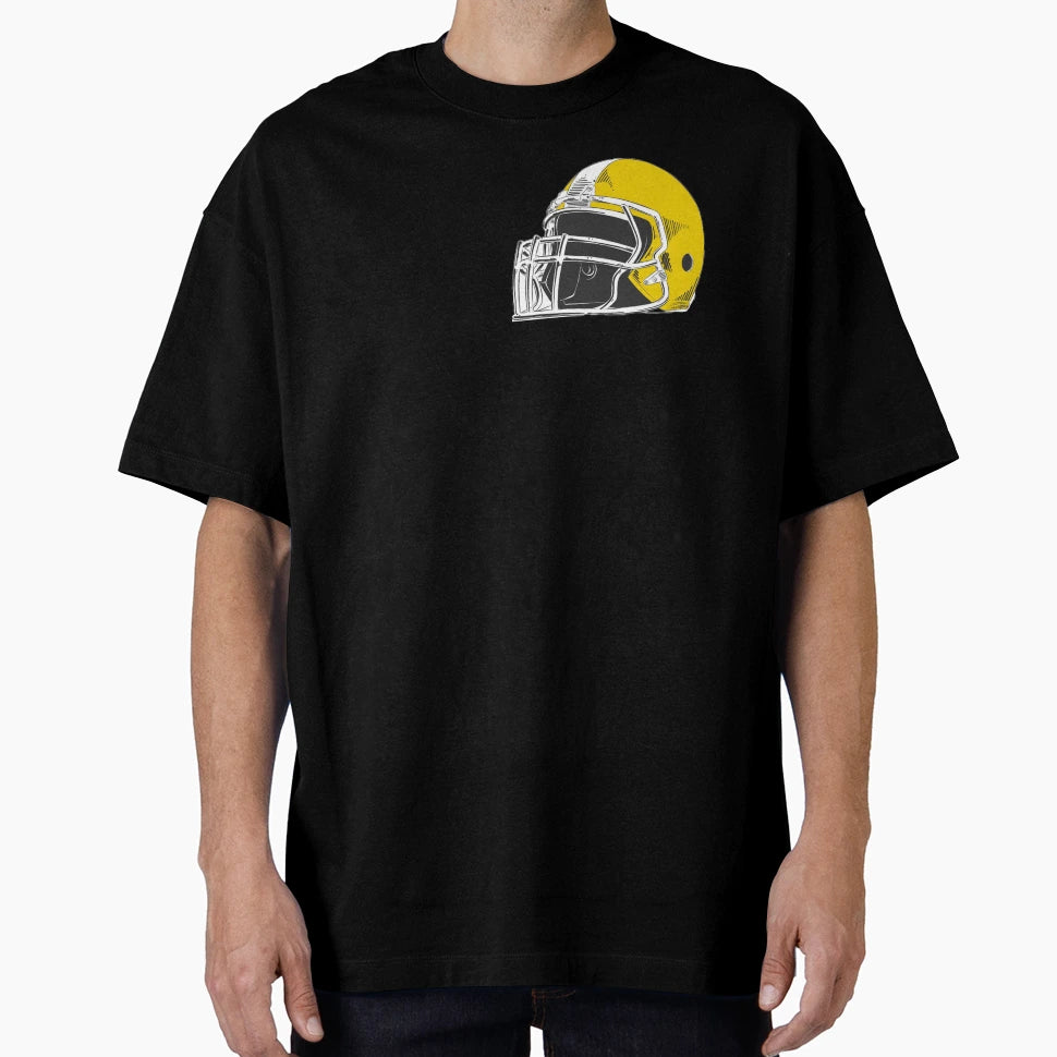 Football Helmet Yallow T-Shirt - Fun Novelty Design Men Women - T-Shirt, Sweatshirt, Hoodie