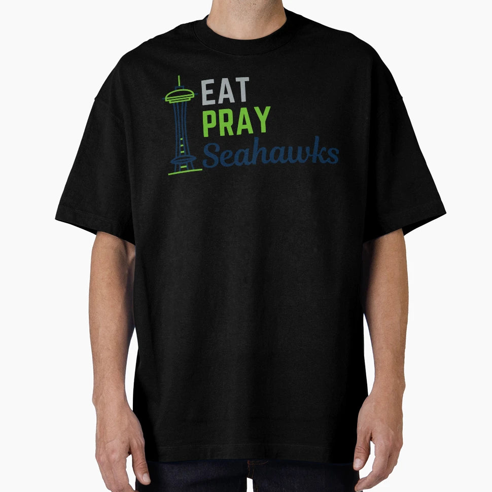 Eat Pray Seahawks T-Shirt - Minimalist Print Unisex - T-Shirt, Sweatshirt, Hoodie