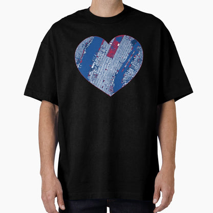 New York Heart Map American T-Shirt - Casual Everyday Wear for Adults - T-Shirt, Sweatshirt, Hoodie