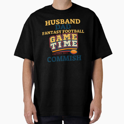 Husband Dad Fantasy Football Commish T-Shirt - Unique Graphic Men Women - T-Shirt, Sweatshirt, Hoodie