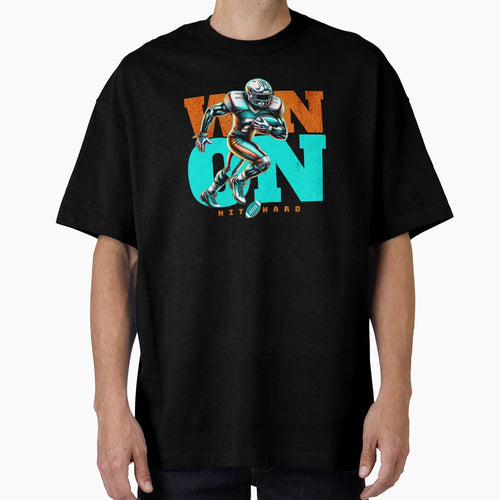 Football Player American Football Win Hit T-Shirt - Novelty Apparel Unisex - T-Shirt, Sweatshirt, Hoodie