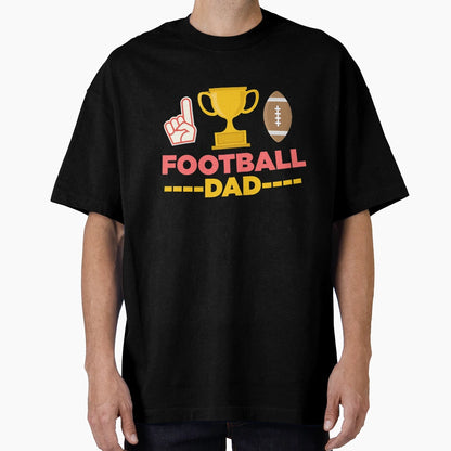 Football Dad Rugby T-Shirt - Aesthetic Graphic for Adults - T-Shirt, Sweatshirt, Hoodie