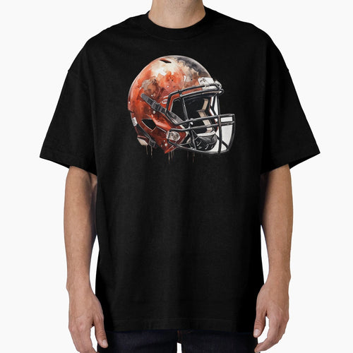 American Football Helmet T-Shirt - Trendy Graphic for Adults - T-Shirt, Sweatshirt, Hoodie