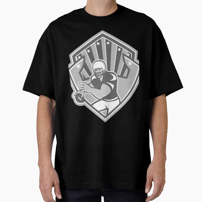 American Football Player Shield T-Shirt - Custom Art Print for Adults - T-Shirt, Sweatshirt, Hoodie