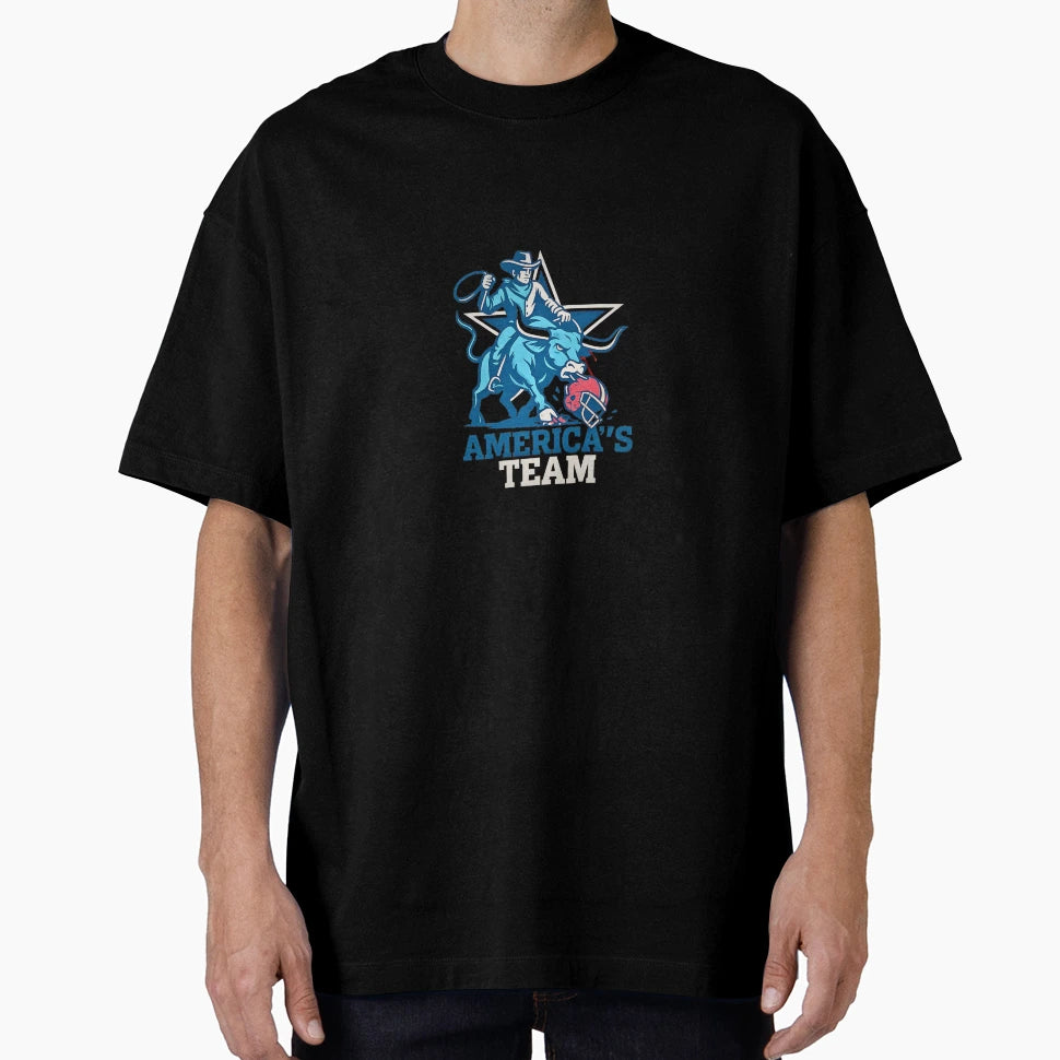 Cowboys Versus Commanders T-Shirt - Fun Novelty Design Unisex - T-Shirt, Sweatshirt, Hoodie