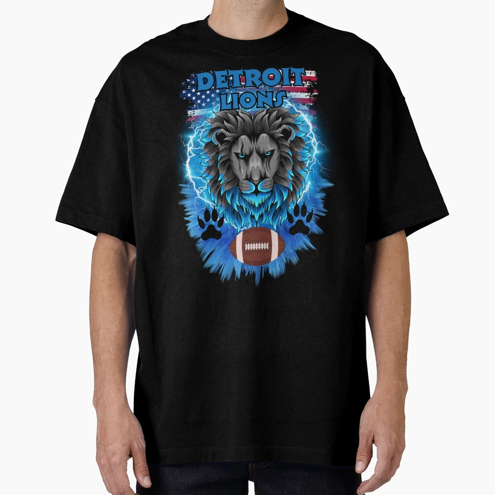 Football Detroit Lions Motor Kitties T-Shirt - Custom Art Print for Adults - T-Shirt, Sweatshirt, Hoodie