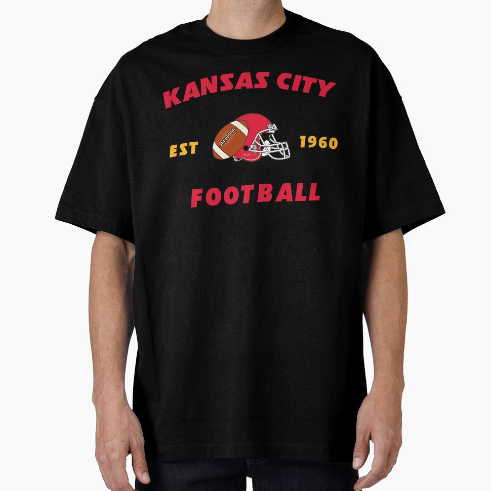 Kansas City Football T-Shirt - Custom Art Print for Adults - T-Shirt, Sweatshirt, Hoodie