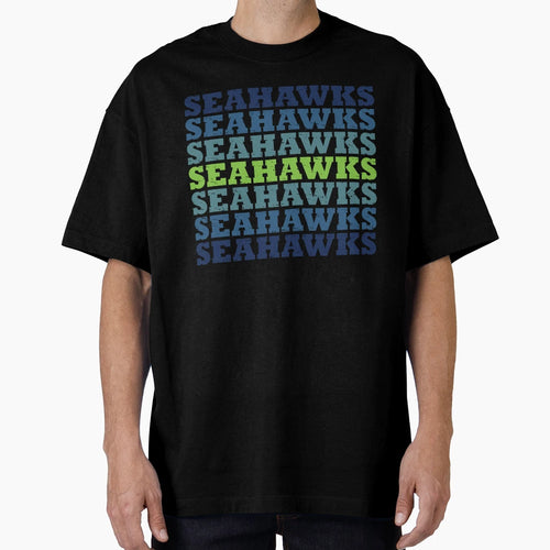 Sea Hawks Distressed Repeated T-Shirt - Casual Everyday Wear for Adults - T-Shirt, Sweatshirt, Hoodie