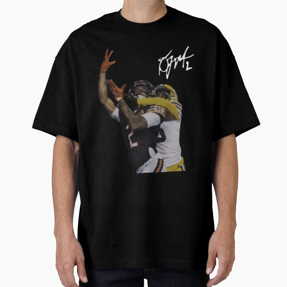 Dj Moore Chicago Bears Head Tap T-Shirt - Graphic Print Unisex - T-Shirt, Sweatshirt, Hoodie