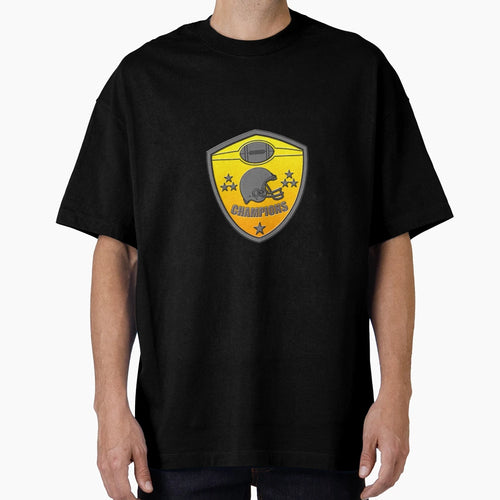American Football Champions Shield T-Shirt - Minimalist Print for Adults - T-Shirt, Sweatshirt, Hoodie