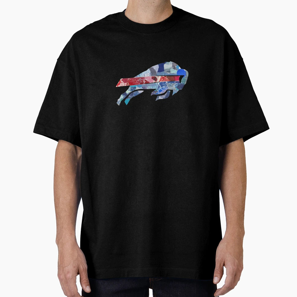 Bills Rip N Tear Collage T-Shirt - Graphic Print for Adults - T-Shirt, Sweatshirt, Hoodie