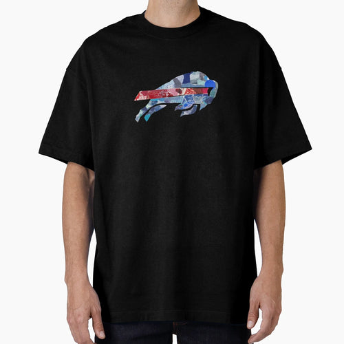 Bills Rip N Tear Collage T-Shirt - Graphic Print for Adults - T-Shirt, Sweatshirt, Hoodie