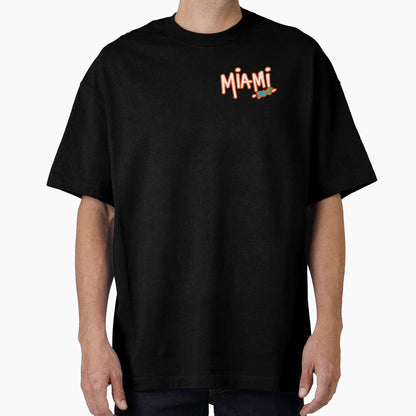 Miami 305 Orange T-Shirt - Aesthetic Graphic Men Women - T-Shirt, Sweatshirt, Hoodie