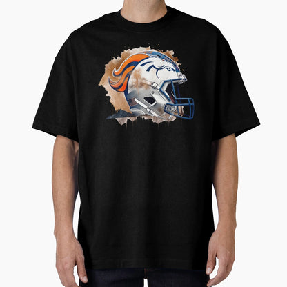 Denver Football Helmet T-Shirt - Novelty Apparel Men Women - T-Shirt, Sweatshirt, Hoodie