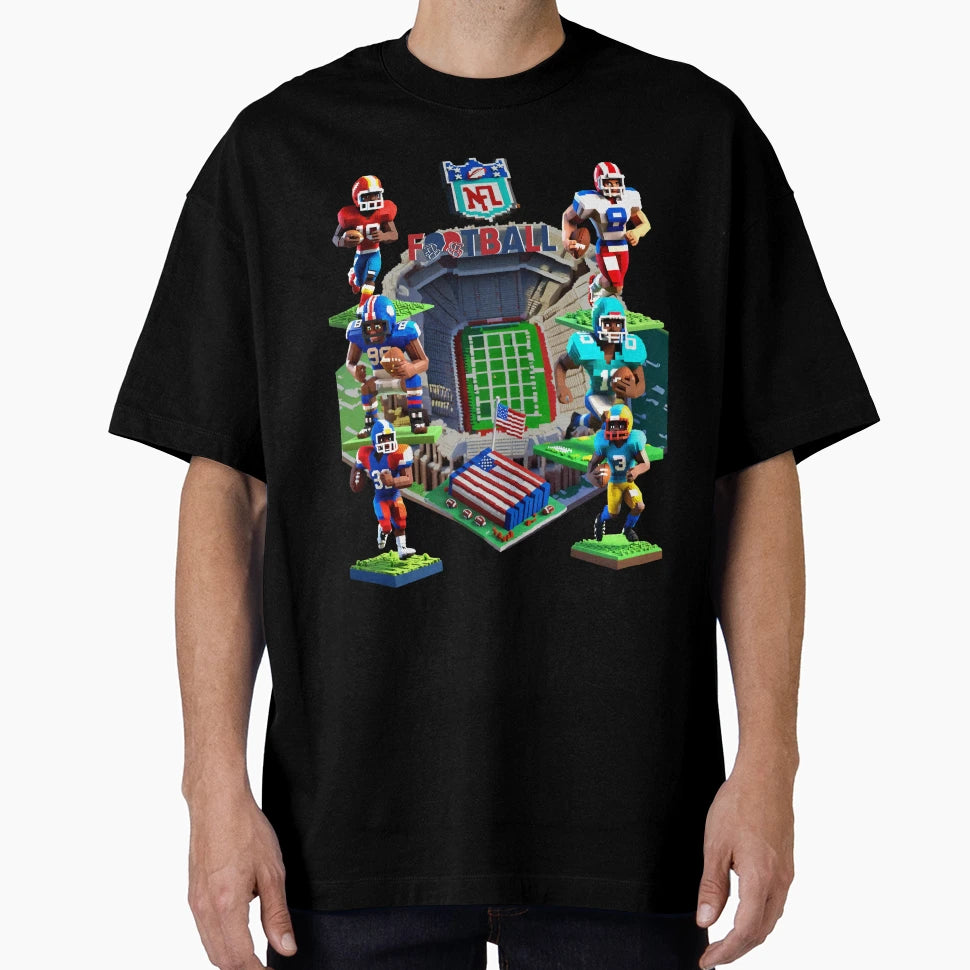 American Foot Ball T-Shirt - Custom Art Print Unisex - T-Shirt, Sweatshirt, Hoodie