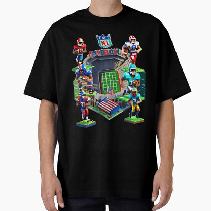 American Foot Ball T-Shirt - Custom Art Print Unisex - T-Shirt, Sweatshirt, Hoodie
