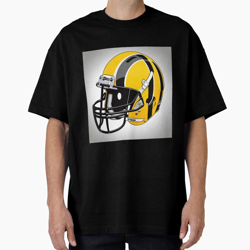 Yellow Gridiron Helmet Friday Night T-Shirt - Novelty Apparel for Adults - T-Shirt, Sweatshirt, Hoodie