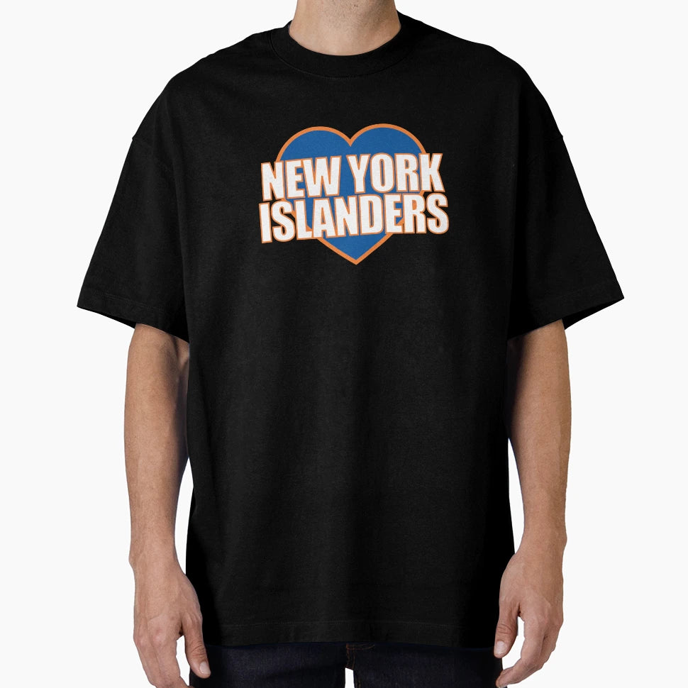 New York Islanders Heart T-Shirt - Minimalist Print Men Women - T-Shirt, Sweatshirt, Hoodie