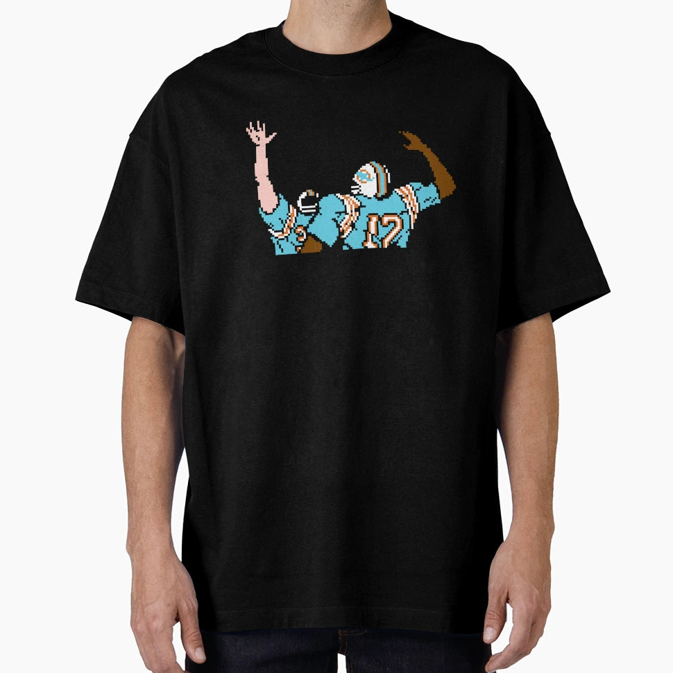 Dolphins Tecmo Bowl Touchdown Celebration T-Shirt - Minimalist Print Unisex - T-Shirt, Sweatshirt, Hoodie