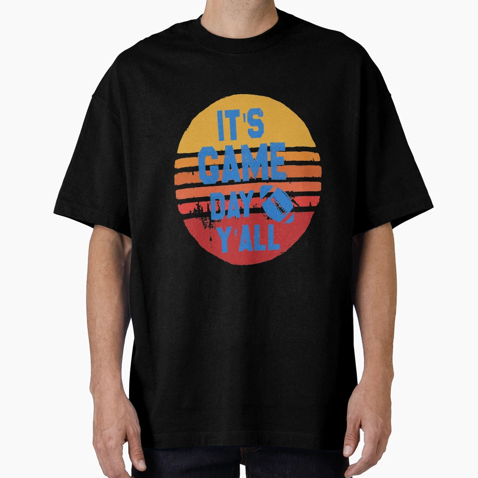 Football Its Game Day Yall T-Shirt - Minimalist Print Men Women - T-Shirt, Sweatshirt, Hoodie