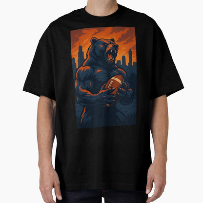 Chicago Football V5 T-Shirt - Aesthetic Graphic Men Women - T-Shirt, Sweatshirt, Hoodie