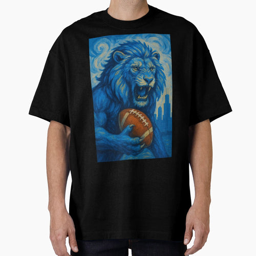 Detroit Football V3 T-Shirt - Graphic Print Unisex - T-Shirt, Sweatshirt, Hoodie