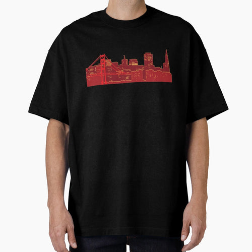 San Fran Skyline T-Shirt - Graphic Print Unisex - T-Shirt, Sweatshirt, Hoodie