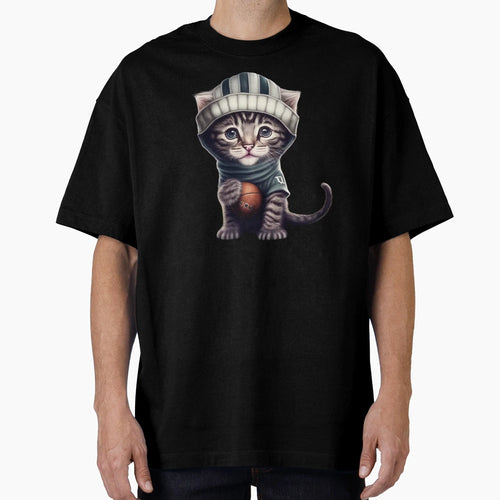 Cat Basketball T-Shirt - Graphic Print Unisex - T-Shirt, Sweatshirt, Hoodie