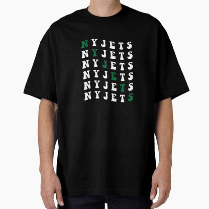 Jets Funky Gameday Wordmark T-Shirt - Trendy Graphic Men Women - T-Shirt, Sweatshirt, Hoodie