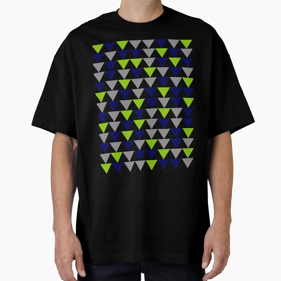 Arrows Lime Green Bright Navy Blue Grey And T-Shirt - Graphic Print Unisex - T-Shirt, Sweatshirt, Hoodie