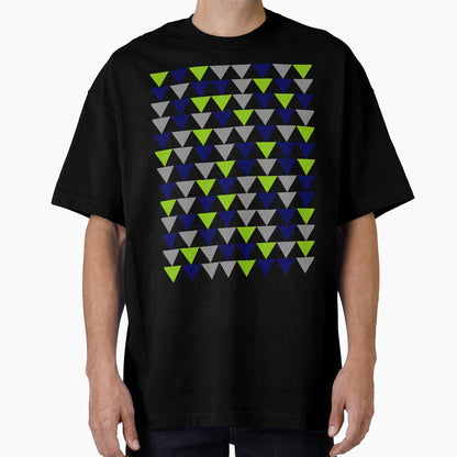 Arrows Lime Green Bright Navy Blue Grey And T-Shirt - Graphic Print Unisex - T-Shirt, Sweatshirt, Hoodie