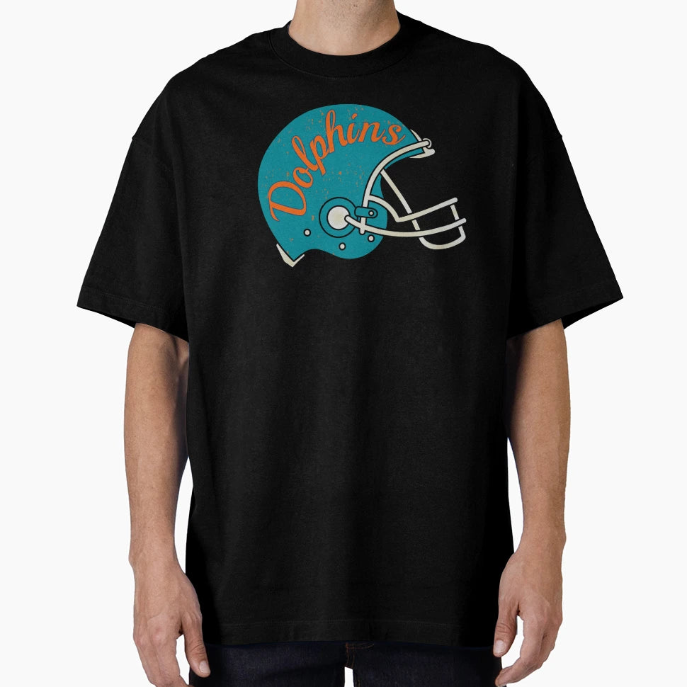 Dolphins Helmet T-Shirt - Graphic Print for Adults - T-Shirt, Sweatshirt, Hoodie