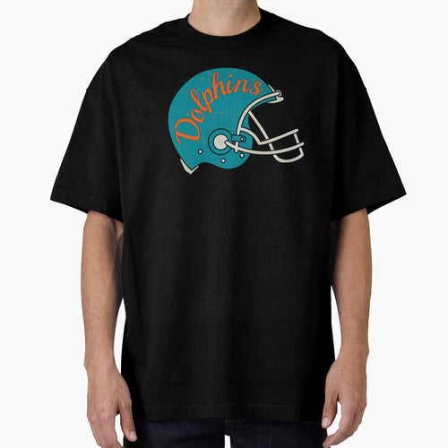 Dolphins Helmet T-Shirt - Graphic Print for Adults - T-Shirt, Sweatshirt, Hoodie