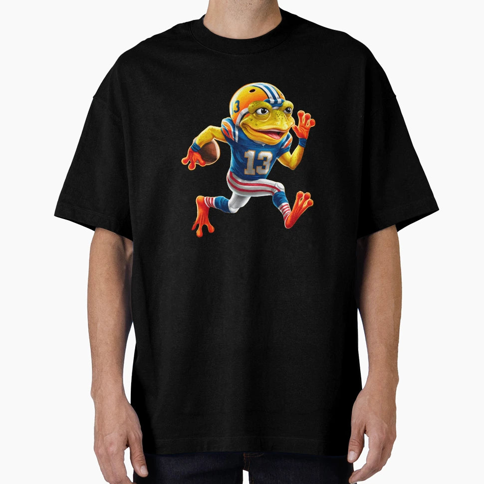 Pepe Frog Football Sport Fun T-Shirt - Casual Everyday Wear for Adults - T-Shirt, Sweatshirt, Hoodie