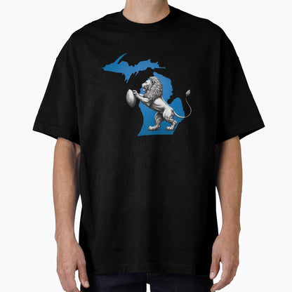 Michigan Lion T-Shirt - Trendy Graphic for Adults - T-Shirt, Sweatshirt, Hoodie