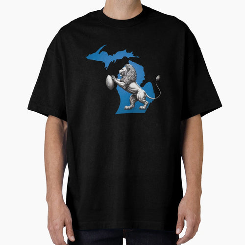 Michigan Lion T-Shirt - Trendy Graphic for Adults - T-Shirt, Sweatshirt, Hoodie