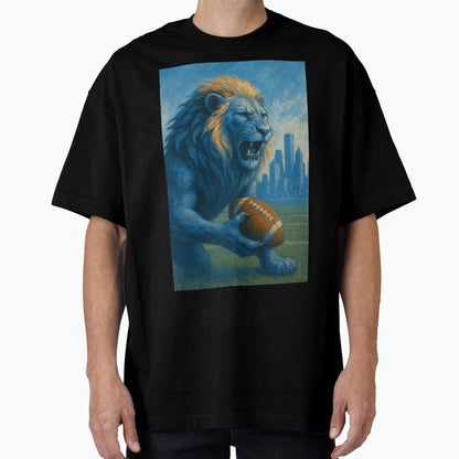 Detroit Football V2 T-Shirt - Minimalist Print Men Women - T-Shirt, Sweatshirt, Hoodie