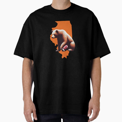 Illinois Bear T-Shirt - Casual Everyday Wear Unisex - T-Shirt, Sweatshirt, Hoodie