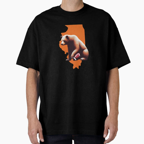 Illinois Bear T-Shirt - Casual Everyday Wear Unisex - T-Shirt, Sweatshirt, Hoodie