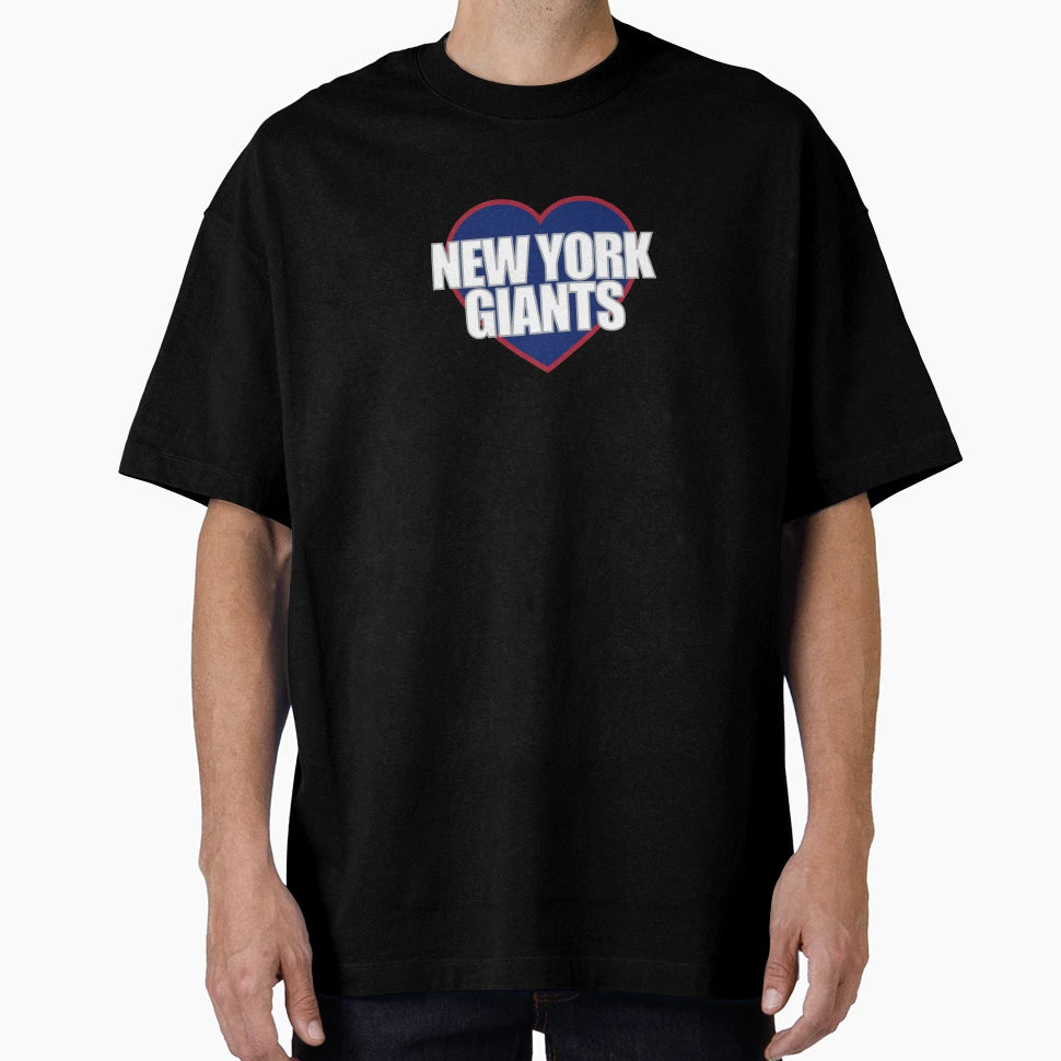 New York Giants Heart T-Shirt - Casual Everyday Wear Unisex - T-Shirt, Sweatshirt, Hoodie