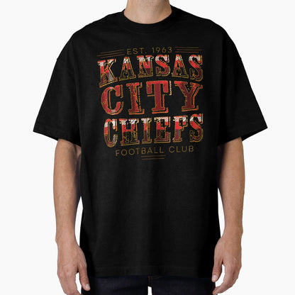 Kc Chiefs Plaid Artwork T-Shirt - Casual Everyday Wear Men Women - T-Shirt, Sweatshirt, Hoodie