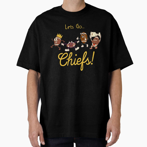 Kc Chiefs Cartoon Champs T-Shirt - Casual Everyday Wear Unisex - T-Shirt, Sweatshirt, Hoodie