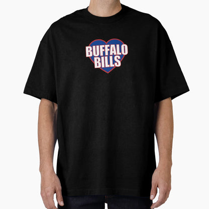 Buffalo Bills Heart T-Shirt - Aesthetic Graphic Men Women - T-Shirt, Sweatshirt, Hoodie