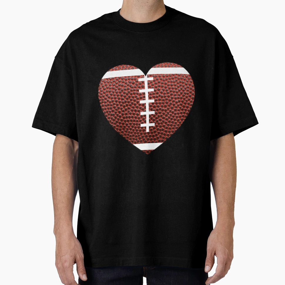 Football Heart T-Shirt - Novelty Apparel Men Women - T-Shirt, Sweatshirt, Hoodie