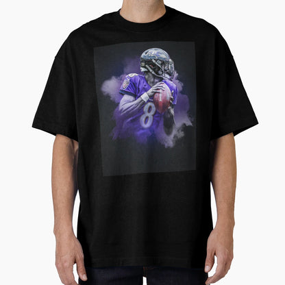 Lamar Baltimore Sports Art T-Shirt - Fun Novelty Design for Adults - T-Shirt, Sweatshirt, Hoodie