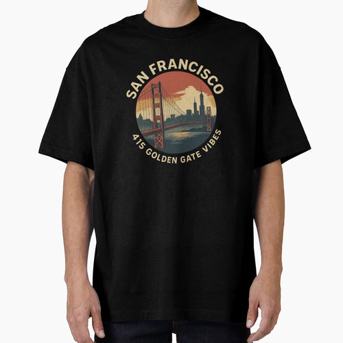 San Francisco California 415 Golden Gate T-Shirt - Graphic Print Men Women - T-Shirt, Sweatshirt, Hoodie
