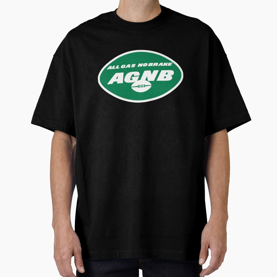 Nyj All Gas No Brake Logo T-Shirt - Casual Everyday Wear for Adults - T-Shirt, Sweatshirt, Hoodie