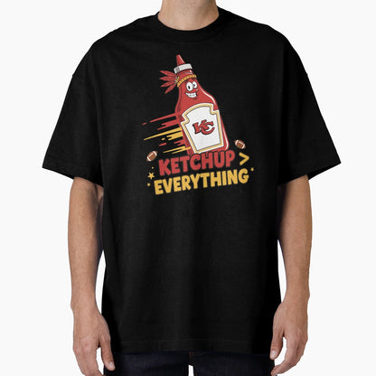 Chiefs Kc Kansas City Ketchup Everything T-Shirt - Trendy Graphic Unisex - T-Shirt, Sweatshirt, Hoodie