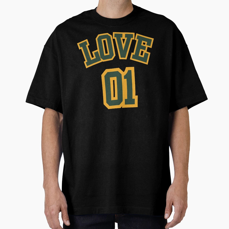 Love 01 Dynamic Green Sunny Yellow T-Shirt - Unique Graphic Men Women - T-Shirt, Sweatshirt, Hoodie