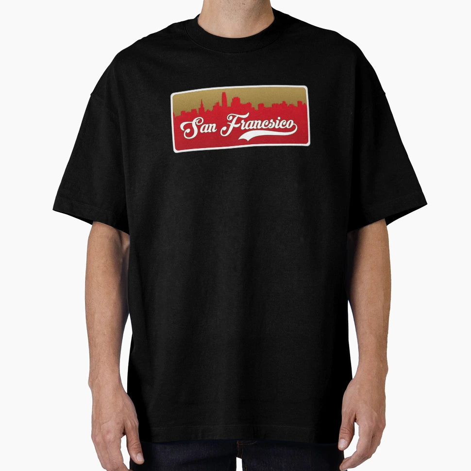 San Francisco Football Skyline T-Shirt - Casual Everyday Wear Unisex - T-Shirt, Sweatshirt, Hoodie